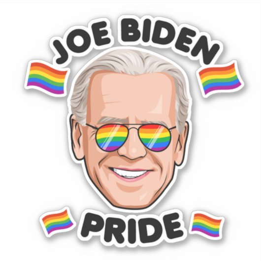 JOE BIDEN PRIDE STICKER (Voorkant)