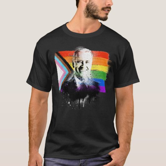 Joe Biden Progress Pride T-shirt (Voorkant)