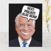 JOE BIDEN PROJECT BLUE BEAM FUNNY BIRTHDAY CARDS KAART (Gele Bloem)