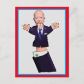 Joe Biden puppet Briefkaart (Voorkant)