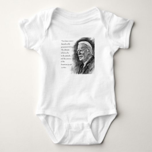 Joe Biden & Quote Baby Bodysuit (Voorkant)