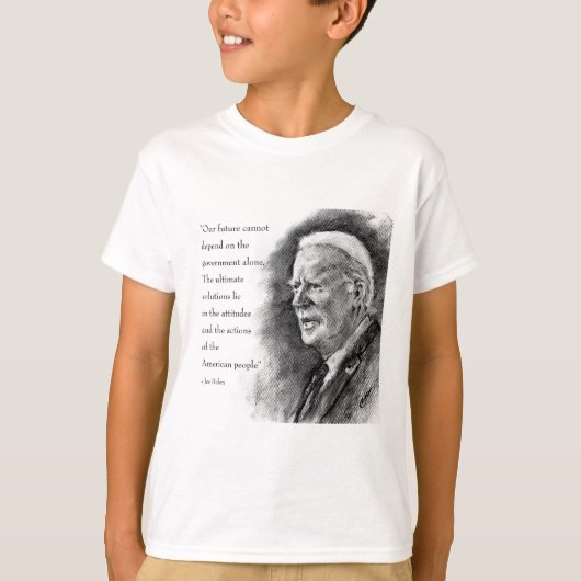 Joe Biden & Quote Boy's T-shirt (Voorkant)