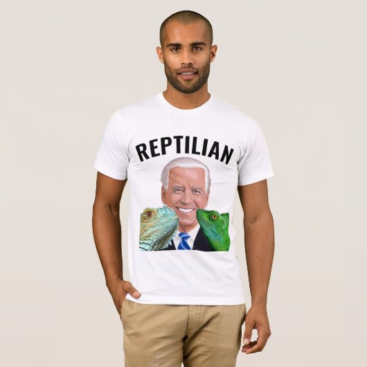JOE BIDEN REPTILIAN FUNNY T-SHIRS T-SHIRT (Voorkant volledig)