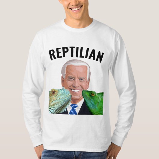 JOE BIDEN REPTILIAN FUNNY T-SHIRS T-SHIRT (Voorkant)