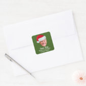 Joe Biden Santa Hat C'mon Man Merry Kerstry Vierkante Sticker (Envelop)