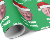 Joe Biden Santa Hat Je Weet Het Ding Cadeaupapier (Rol Hoek)