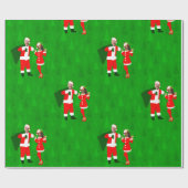 joe biden santa kamala harris kerstbomen cadeaupapier (Vlak)