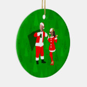 joe biden santa kamala harris kerstbomen keramisch ornament (Rechts)
