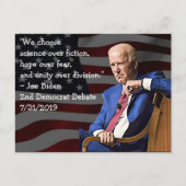 Joe Biden schrijft over Amerika Briefkaart (Voorkant)
