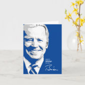 Joe Biden Signature Kaart (Gele Bloem)