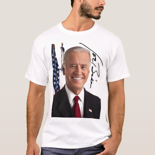 Joe Biden Signature T-shirt (Voorkant)