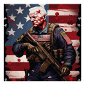 Joe Biden Soldier Perfect Poster (Voorkant)