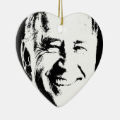 JOE BIDEN STAMP INK ART KERAMISCH ORNAMENT (Rechts)
