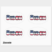Joe Biden steunt Amerikaanse President Verkiezinge Ovale Sticker (Vel)