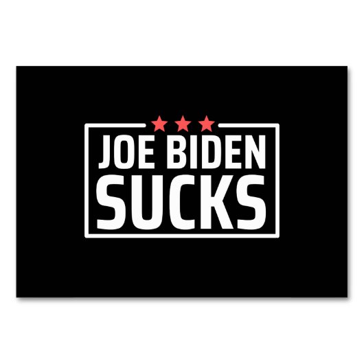 joe Biden Sucks Kaart (Voorkant)