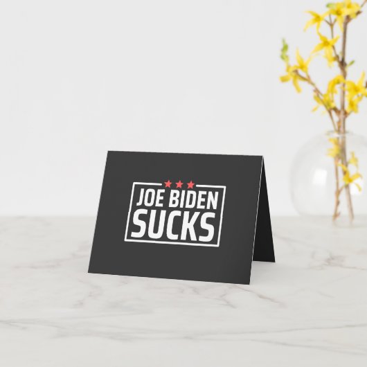 joe Biden Sucks Kaart (Gele Bloem)