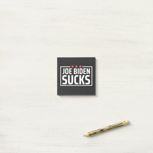 joe Biden Sucks Post-it® Notes (Op bureau)