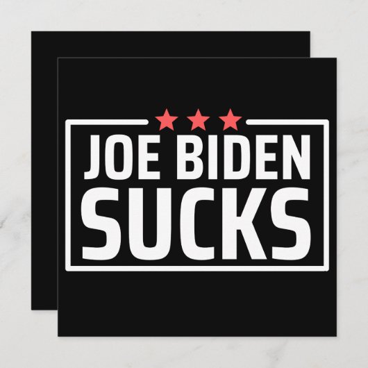 joe Biden Sucks Save The Date (Voorkant / Achterkant)