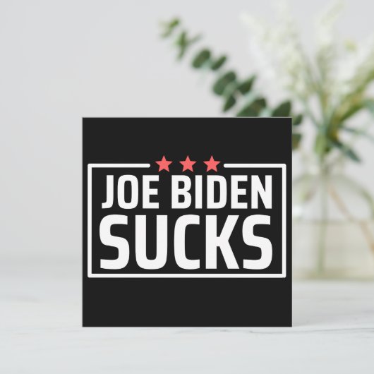 joe Biden Sucks Save The Date (Staand voorkant)