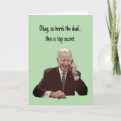 Joe Biden telefoonoproep Grappige wenskaart Kaart (Voorkant)