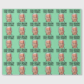 JOE BIDEN "THE THING" CHRISTMAS WRAPPING PAPER CADEAUPAPIER (Vlak)