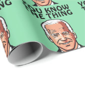 JOE BIDEN "THE THING" CHRISTMAS WRAPPING PAPER CADEAUPAPIER (Rol Hoek)