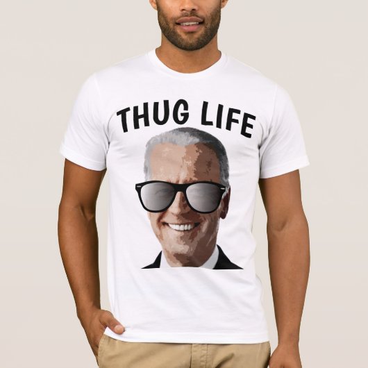 JOE BIDEN THUG LIFE T-SHIRTS (Voorkant)