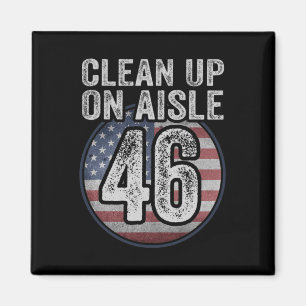 Joe Biden Trump 2024 Back America Clean Up op Aisl Magneet