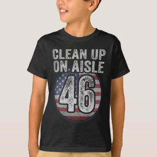 Joe Biden Trump 2024 Back America Clean Up op Aisl T-shirt