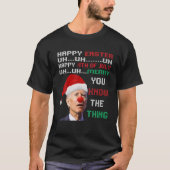 Joe Biden Ugly KerstSweater voor Mannen T-shirt (Voorkant)