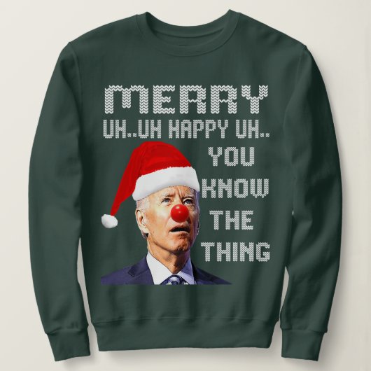 Joe Biden Ugly KerstSweater voor Mannen _ Vrouwen  Trui (Design voorkant)
