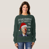 Joe Biden Ugly KerstSweater voor Mannen _ Vrouwen  Trui (Voorkant volledig)