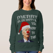 Joe Biden Ugly KerstSweater voor Mannen _ Vrouwen  Trui (Voorkant)