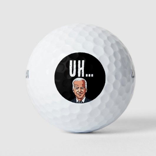 JOE BIDEN UH? VEROORZAAKTE GOLF-BALLEN GOLFBALLEN (Voorkant)