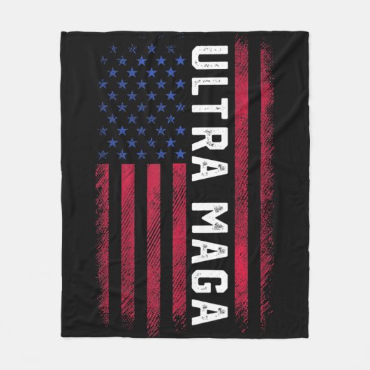 Joe Biden Ultra Maga  Ultra Maga America Flag  Fleece Deken (Voorkant)
