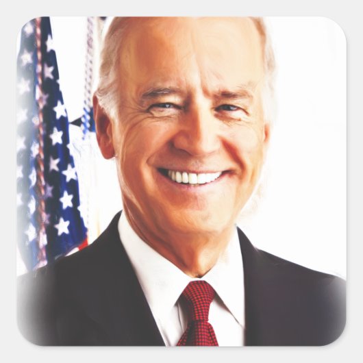 Joe Biden-USA President 2021_ Vierkante Sticker (Voorkant)