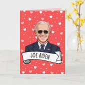 Joe Biden Valentijnsdag Kaart (Gele Bloem)