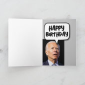 JOE BIDEN VERTROUWDE BIRTHDAY FUNNY KAARTEN (Binnen)