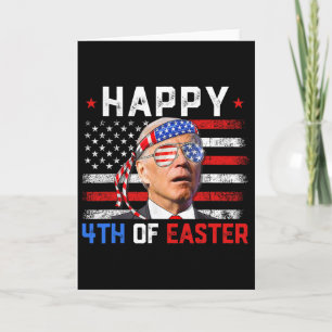 Joe Biden Verward Gelukkig 4e Paasfeest Amerika 4e Kaart