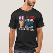 Joe Biden verwarde Baby formule Happy Funny 4th va T-shirt (Voorkant)