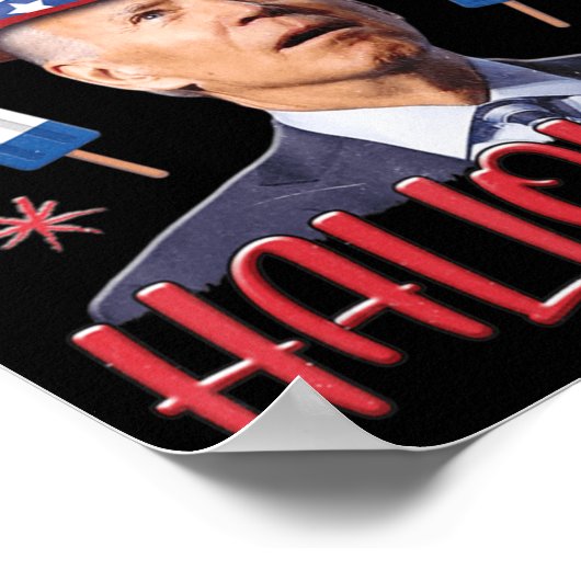 Joe Biden verwarde de groente 4e van Halloween Fou Poster (Hoek)