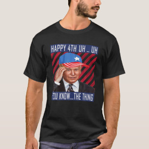 Joe Biden verwarde de vrolijke grappigheid 4 juli T-shirt