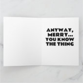 JOE BIDEN VERWARDE GRAPPIGE KERSTMIS KAART (Binnen)