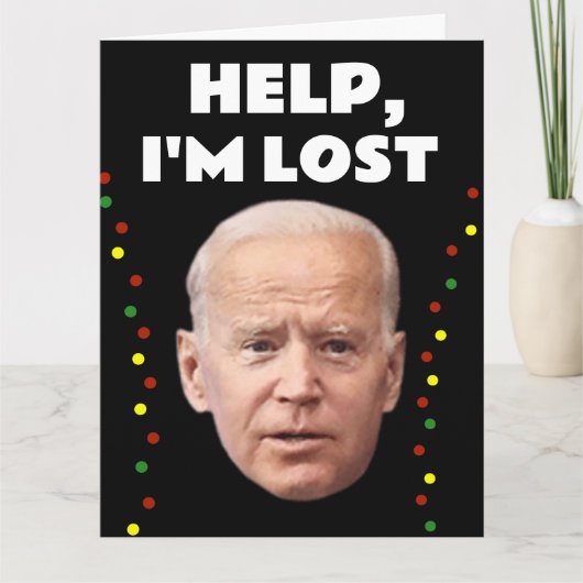 JOE BIDEN VERWARDE GRAPPIGE KERSTMIS KAART (Voorkant)
