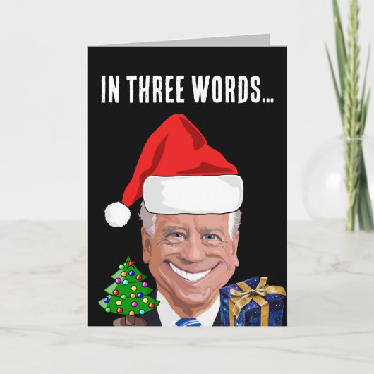 JOE BIDEN VERWARDE KERSTMIS GRAPPIGE KAARTEN (Voorkant)