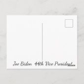 Joe Biden vice-President Democrat Briefkaart (Achterkant)