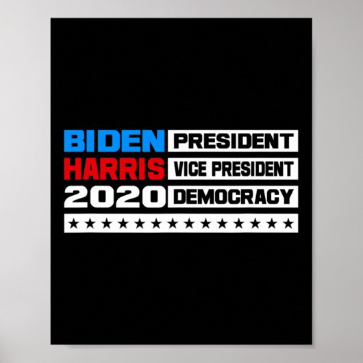 Joe Biden Vice-President Kamala Harris 2020 Poster (Voorkant)