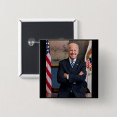 Joe Biden Vierkante Button 5,1 Cm (Voorkant /achterkant)