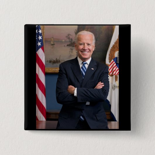 Joe Biden Vierkante Button 5,1 Cm (Voorkant)