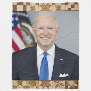 Joe Biden - Vintage Presidentiële Quiltdeken Fleece Deken